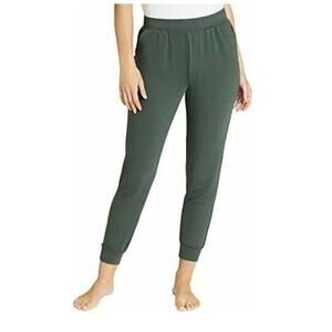 Eddie Bauer Fleece Lounge Joggers Women's Plus Size XXL in Clover Black AF9